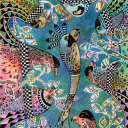 "Fiesta de la Vida"<br />Giclee kunsttrykk/52x37cm<br />Tegnet fra kruseduller av Yaiza Lopez Landi, kulturråd i San Christobal de La Laguna på Tenerife.<br />Se video av hele prosessen på www.taradjume.com