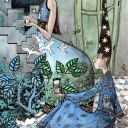 "Searchin' for a future"<br />Giclee kunsttrykk/52x37cm<br />Tegnet ut fra kruseduller av President Antonio Morales i Øyregjeringen på Gran Canaria.<br />Se video av hele prosessen på www.taradjume.com